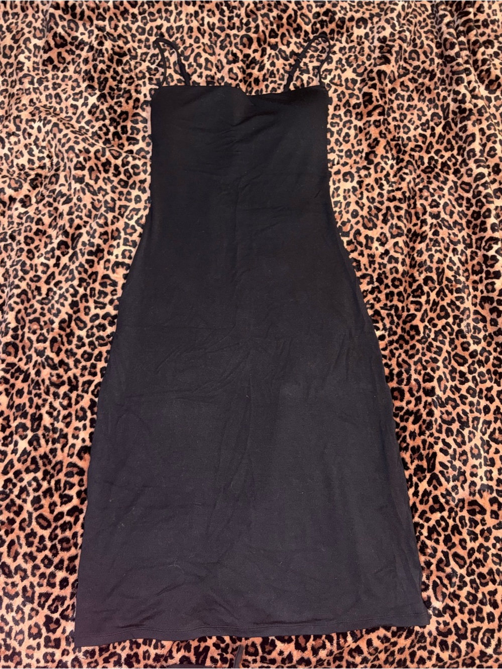 SKIMS midi dress with built in bra size small
